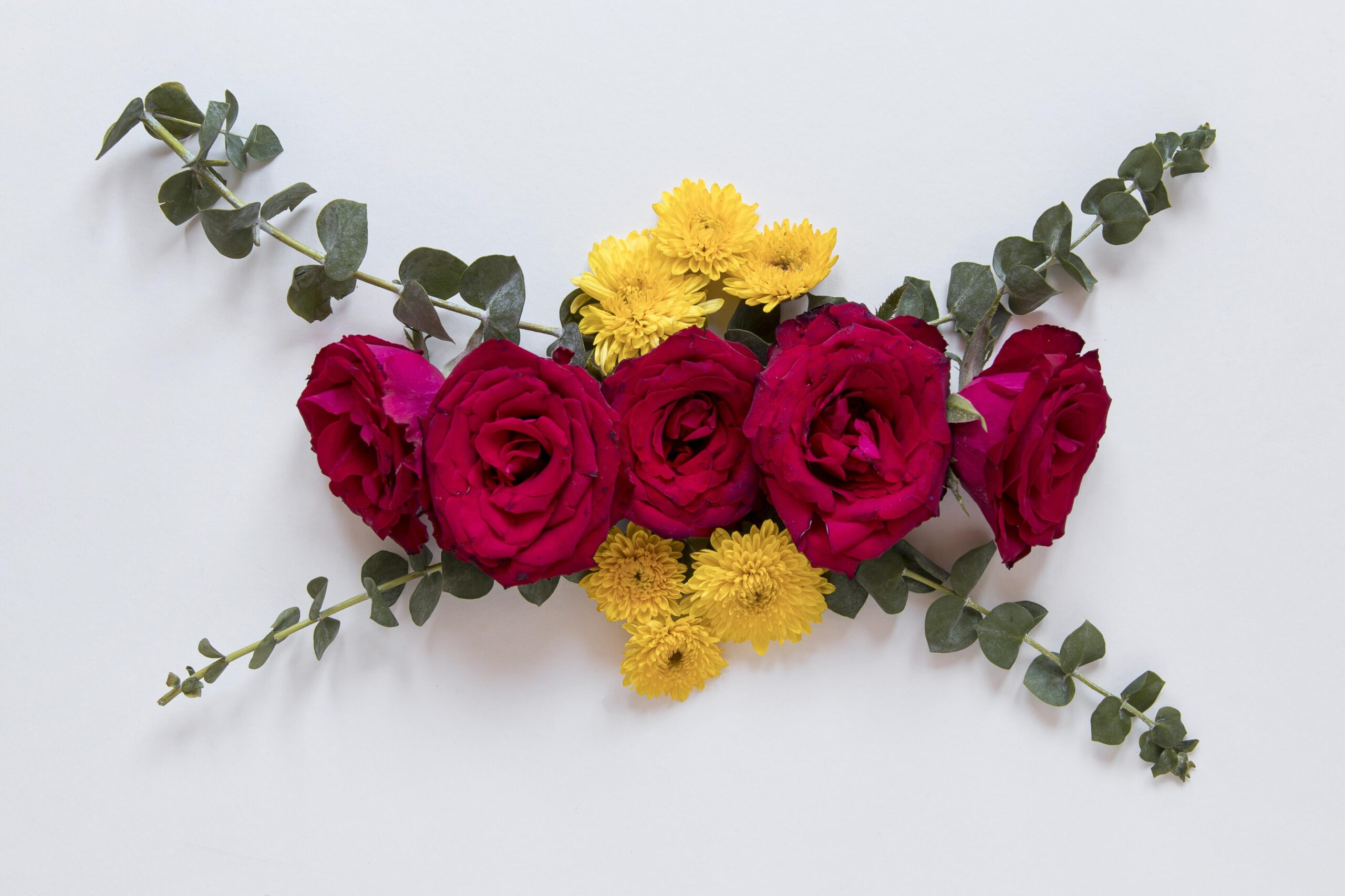 top-view-gorgeous-flowers-arrangement